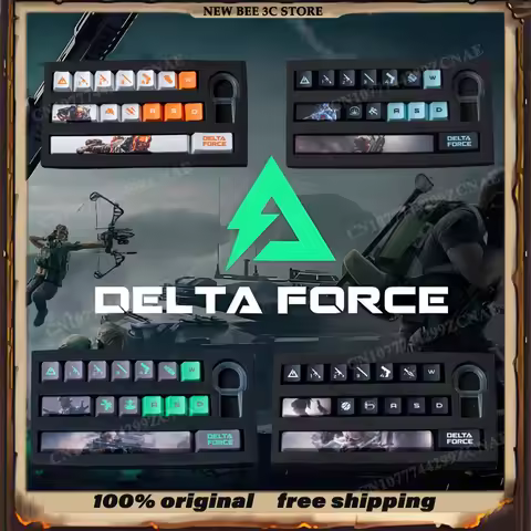 NEW Delta Force Theme Customized OEM Height PBT Thermal Sublimation Keycaps 15Keys/28Keys LUNA VYRON