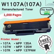 HP W1107A HP 107A Black Remanufactured Laser Toner