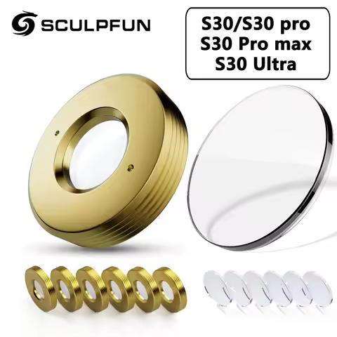 SCULPFUN 6pcs Laser Lens for S30/S30 Pro/S30 Pro Max/S30 Ultra 11W 22W 33W Laser Engraver Machine Re