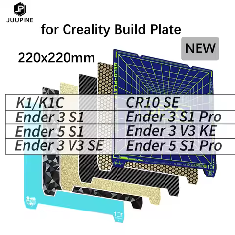 Build Plate for Creality Ender 3 V3 Se K1 K1C Ender 3 V3 Ke Ender 5 S1 220x220mm Pei Textured Smooth
