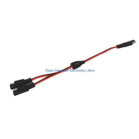G7NE 18AWG SAE Y Splitter 1 to 2 SAE Connectors SAE Power Automotive Extension Cable SAE Splitter Ca