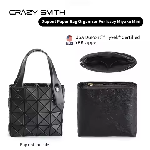 CRAZYSMITH Inner Bag Dupont Paper Bag Organizer Accessories Waterproof Insert Bags for Issey Miyake 