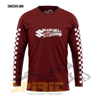 Suzuki RACING T-Shirt BAJU Otomotif RACING SUZUKI MOTORCYCLE T-Shirt LONG SLEEVES 100%Catton