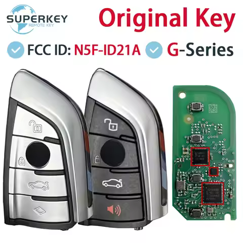 FCC ID N5F-ID21A Original For BMW 3 5 6 7 X3 X5 X7 G Series G20 G30 G32 G11 Smart Remote Car Key ID4