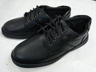 Men Black PVC Leather Shoes Kasut PVC Hitam Lelaki #8641(Black)