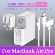 PD 96W 87W 61W 30W Magnetic Adapter with Dual Type-C Power Adapter for MacBook Pro Air Replacement C
