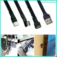 WU Type C to Type C Cable Fast Charging Cable 18W Short Type C Charging Cable for Cellphone Tablet T