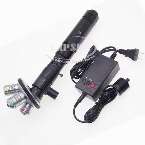 50X-4000X Multi Objective 5X 10X 20X Zoom Industry Microscope Camera Polarized Coaxial Light Lamp Mo