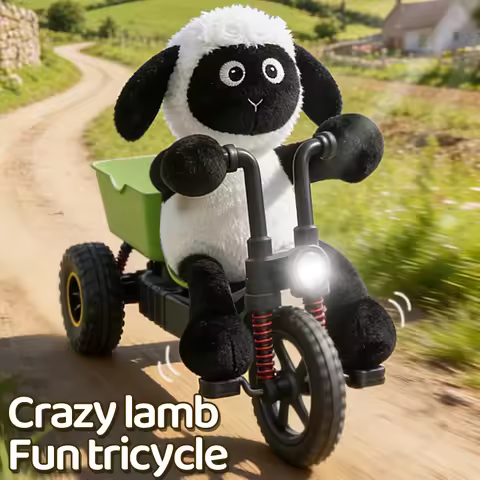New RC Lamb Tricycle Remote Control Car High Speed Drift Stunt Vehicle Perfect Giftfor Kids Drifting
