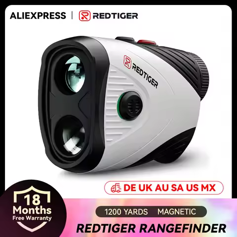 REDTIGER C001 Golf Rangefinder with Slope 1200 Yards Laser Range Finder Golfing 7X Magnification Rec