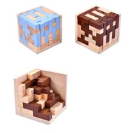 3D T-Shaped Magnetic Logic Puzzle Wooden Geometric Brain Teaser IQ Challenge Toy for 14 Years & up 7