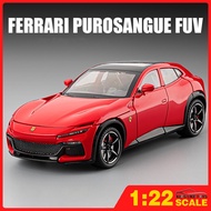 1:22 Ferrari Purosangue FUV Alloy Car Model Toy Collection for Kids Girls Hadiah