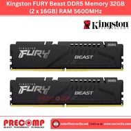 Kingston FURY Beast DDR5 Memory 32GB (2x16GB) RAM 5600MHz