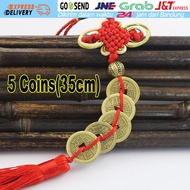 Koin Kuno Cina Gantungan Spion Mobil China Simpul Pembawa Rejeki Keberuntungan Fengshui Amulet Coin