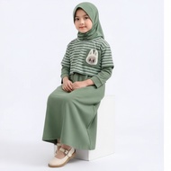 Muslim Children's Tpa Clothes Vest Kid Gamis Tanggung Eid Gamis Age 2-15 Years Teenagers Gamus Girls