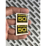 bianchi/frame size bike sticker (gloss lamination)