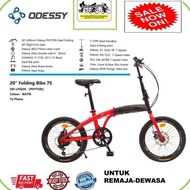 Sepeda Lipat Odessy 16" -20" Phyton Fitur Operan 7 Speed - Rem Cakram