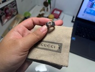 Gucci Logo 純銀戒指 直徑1.65