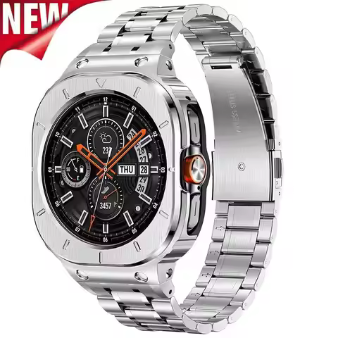 Stainless Steel Modification Kit for Samsung Galaxy Watch Ultra (2025, 47 mm), Drop-Resistant Metal 