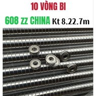 Quality product [combo of 10 rings] 608zz CHINA bearings, size 8.22.7m, quality chata product