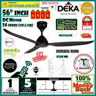Deka Remote Control Ceiling Fan F3 DC 56 inch Natural Wind Ceiling Fan (24 speeds) / Elmark Dolphin 