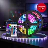 5M 5050 RGB LED Strip Lights 5V USB Powered Music Sync RGB TV Backlight App Remote for Room Color Co