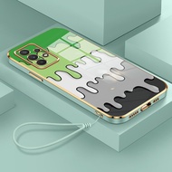 HP Phone Case For Samsung Galaxy A32 4G A32 5G Case Phone Case Color Side Case Softcase Layered Sili