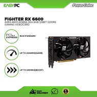 EasyPC | PowercColor Fighter Rx 6600 AXRX-6600-8GBD6-3DH 8gb 128bit GDdr6, Heatpipe Direct Touch, Du