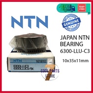 6300 LLU C3 NTN Japan Bearing 6300-LLU (10 X 35 X 11mm) - 100% ORIGINAL (MOTORCYCLE TYRE BEARING C3)