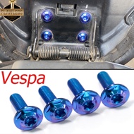 Flawless-Ti Gr5 Titanium Alloy Vespa Sprint 150ที่นั่งติดตั้ง Bolt Fasteners M6สำหรับรถจักรยานยนต์สกู๊ตเตอร์มีชิ้นส่วน