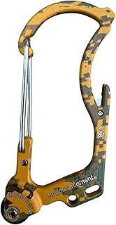 Firebiner 6-in-1 Fire-Starting Carabiner EDC Emergency Multitool -Keychain,Utility Blade,Bottle Open