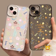 Korean Style Small Fresh Floral Clear Phone Case For Samsung Galaxy S25 Ultra S25+ S24 FE 5G C55 A82