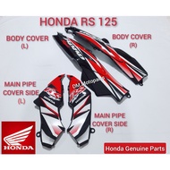 777HONDA RS 125 CARB BODY COVER/MAIN PIPE COVER SIDE RED
