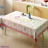 Dopamine Cartoon Pvc Tablecloth Cute Fruit Waterproof Cover Cloth Rectangular Easy-care Furniture Du