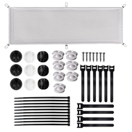 (GJAD) Under Desk Cable Management Net for Stand Desk Mesh Cable Manager Under Desk Wire Net Capacit