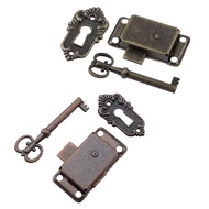 PCF* Decor Furniture Locks Antique Iron Drawer Locks for w for Key Vintage Furniture