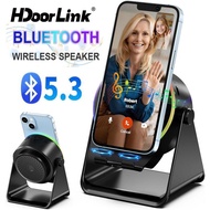 HdoorLink Wireless Induction Speaker Rechargeable BT Speaker 360 Rotation Phone Holder Portable Spea
