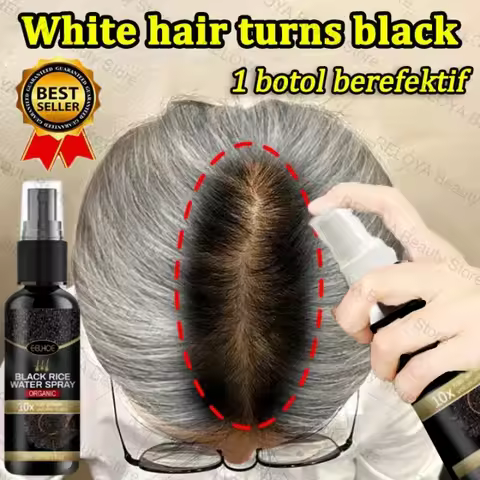 Gray White Hair Treatment Serum Cover White Hair To Black Natural Color Repair Spray Anti Loss Hair 