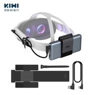 KIWI design 3 in 1 Battery Strap for Quest 2/Quest 3 Accessories Adjustable Power Bank Strap For HTC Vive Battery Pack Strap VR