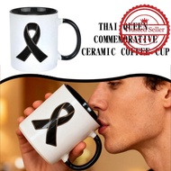 Thai Queen Commemorative Ceramic Coffee Cup Mug Ceramic Funeral Sirikit Coffee Cup U2c9