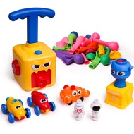 Balloon Powered Toys Monster Face Pump for 3+ Year Old Boys Girls, Car Racers Birthday Party Supplie