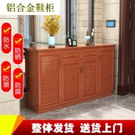 ♚℡✇Multifunctional Aluminum Alloy Shoe Rack Shoe Cabinet Installation-Free Outdoor Cabinet Balcony Sunscreen Waterproof