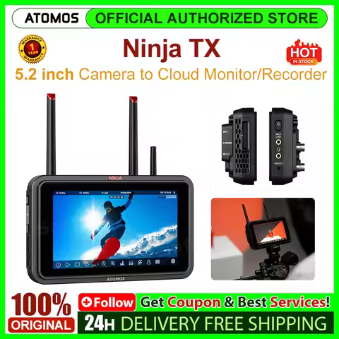 Atomos Ninja TX 5.2" Camera to Cloud Monitor Recorder 1500nits' 1920 x 1080 IPS Touchscreen, 4K60 I/