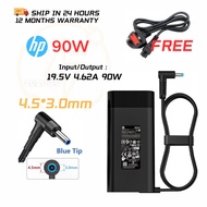 hp 90W 19.5V 4.62A Charger 4.5*3.0mm for HP Pavilion 15 17 15-e020us 15-au018wm 15-n019wm 15-n243cl 