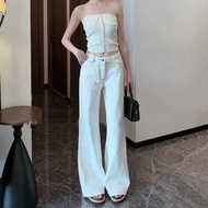 Vintage Low Waist Flare Jeans Slim