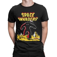 Mod.13 Arcade Space Invaders Video Games Retro Game 80s 8-Bit A-Lens Console Gamer T-Shirt 1 Cotton