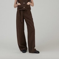 復古vintage 立體斜紋高腰牛仔褲