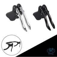 HKG Durable Aero Brake Lever pair Aluminum Alloy Road Bike Drop Bar Anti-slip Cycles lightweight