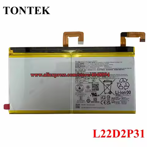 New L22D2P31 Battery For Lenovo Tab P11 Pro 11 2nd Gen 2022 TB132FU TB138FU TB138FC 3.87V 30.9Wh 800