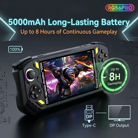 RG56 Pro Retro Handheld Game Console Large HD Screen RK356 Chip Fast Loading Portable Gaming Device 